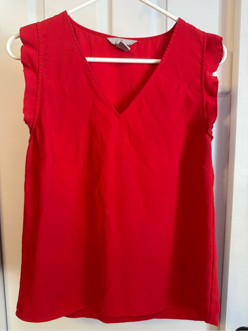 H&M Bright Red V-Neck Sleeveless Camisole